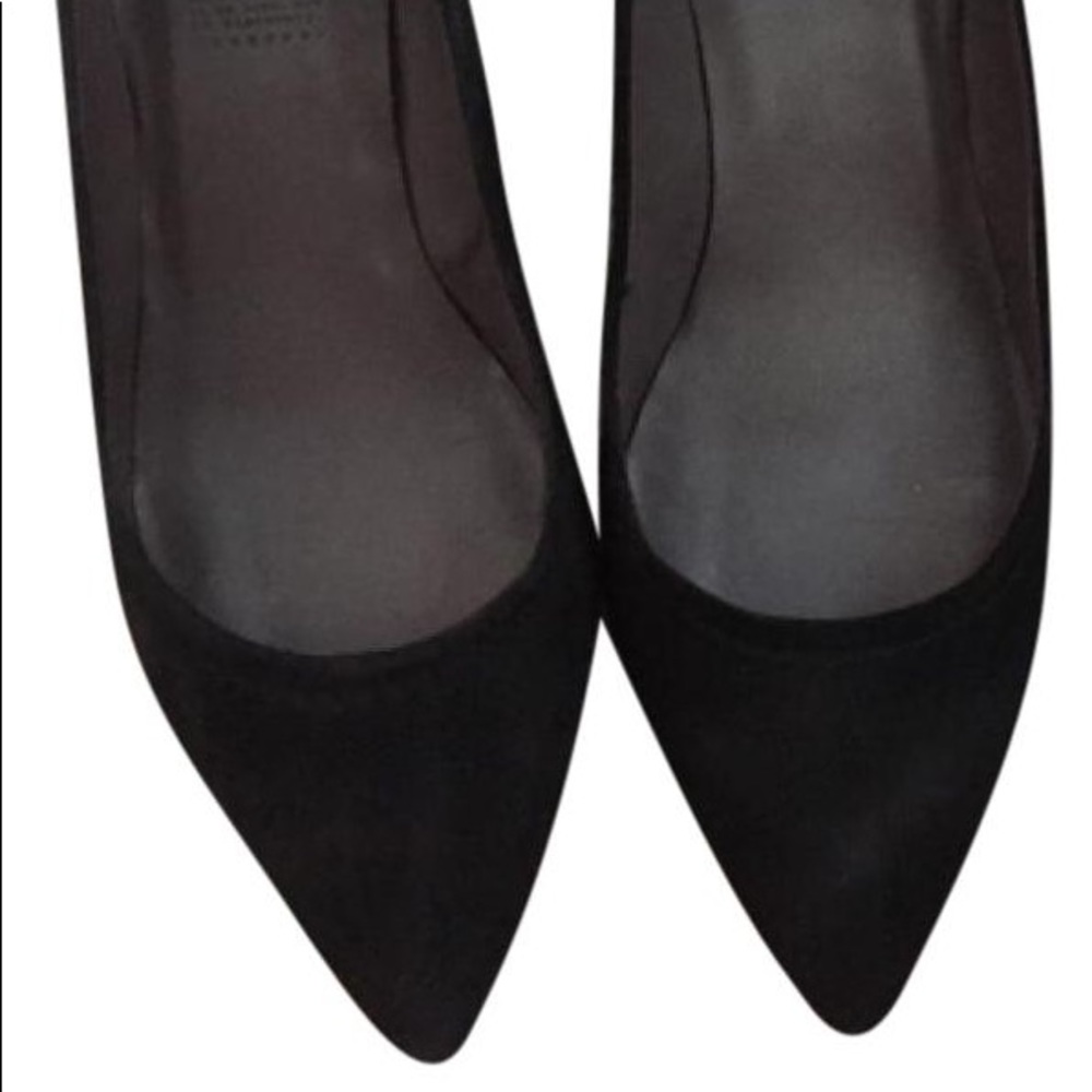 MRKT Black Suede Pointed Heels